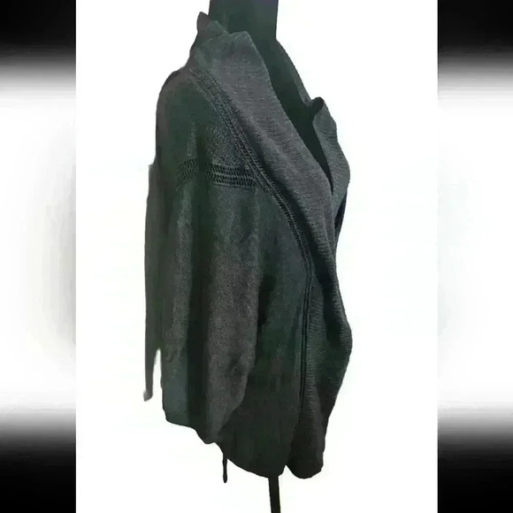 Lululemon Womens Breeze Easy Wrap Heathered Black Sweater XS/S - Picture 5 of 15